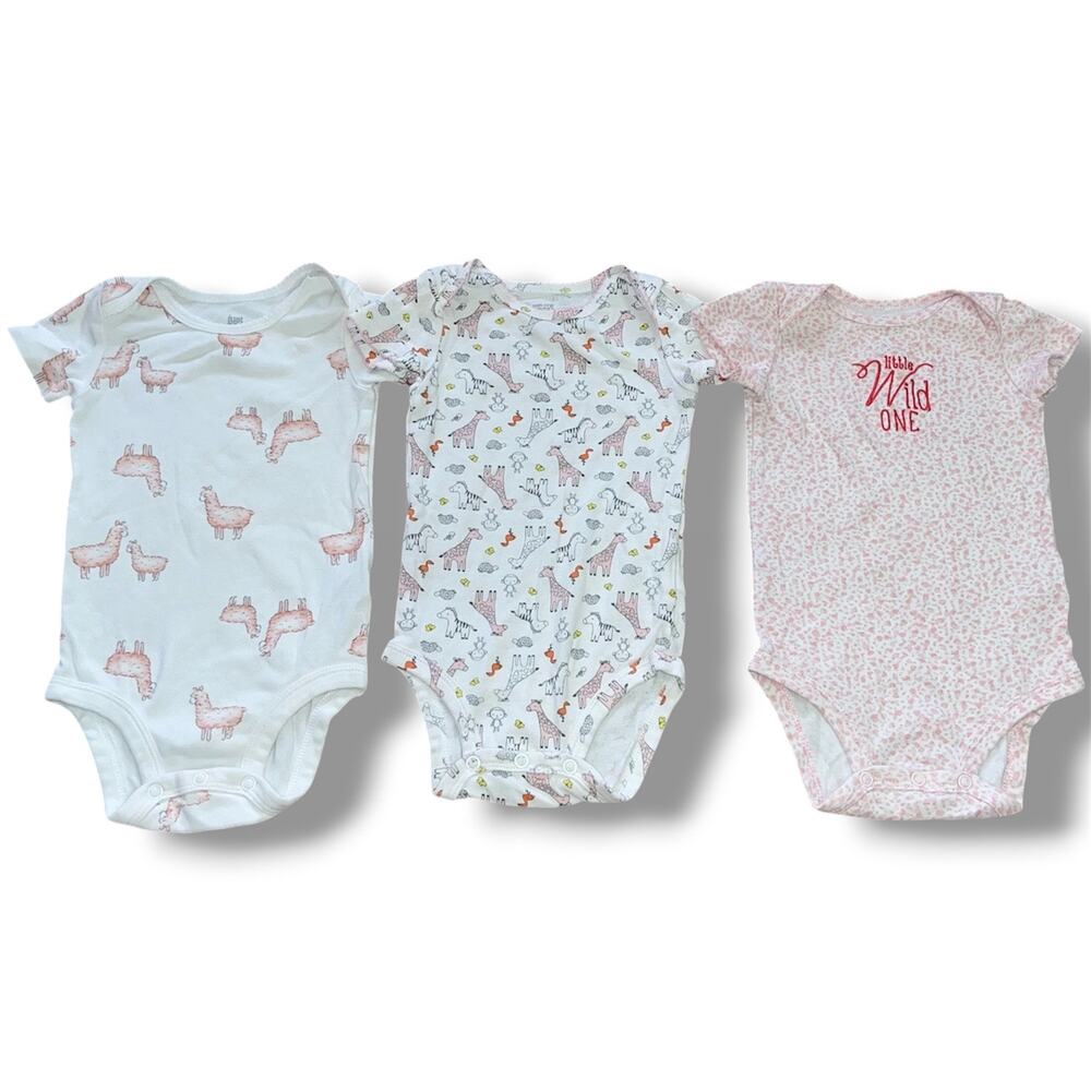 Carter's Baby Girl Short Sleeve Bodysuits (3-Pack)